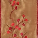 Brambles Red and Gold Faux Silk