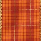 Burnt Orange Oliver, Wire Edge Plaid