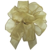 Gold Candi Sheer Wired Edge Ribbon