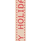 Red Holiday Twill Ribbon