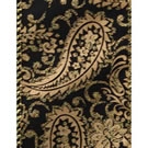 Black Paisa, Paisley Print Wire Edge